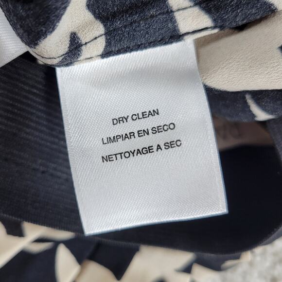 RACHEL Rachel Roy Strapless Bird Print Dress‎ Womens M Black Cream - Picture 8 of 12